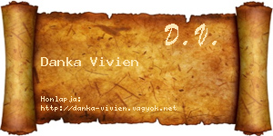 Danka Vivien névjegykártya